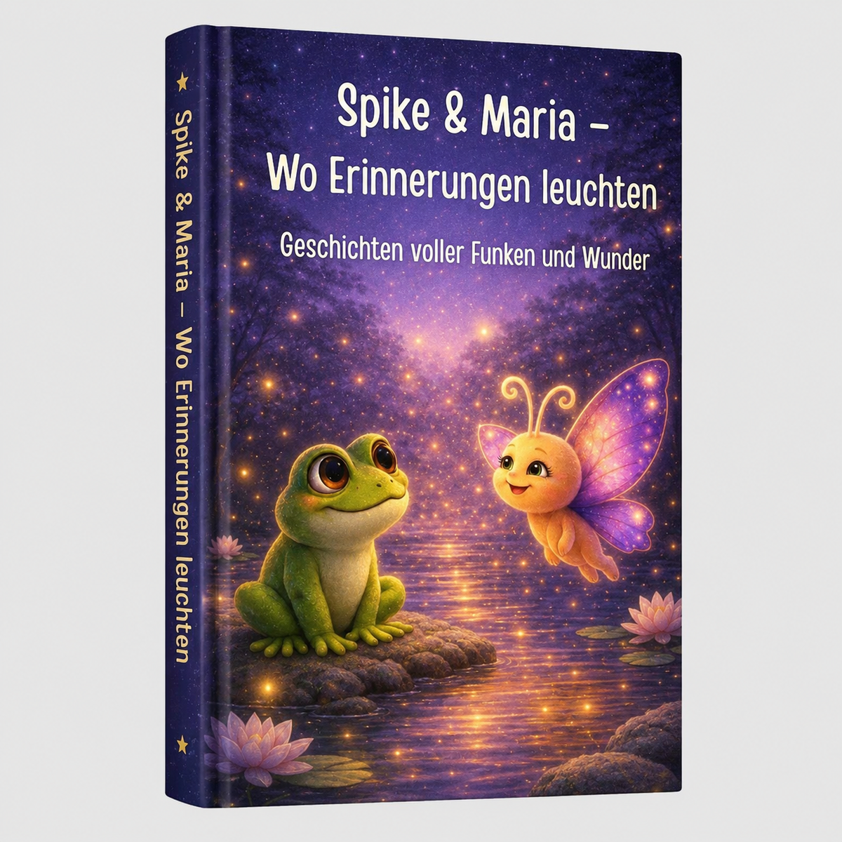 Kinderbuch Spike und Maria Wo Erinnerungen leuchten Buchcover von Tinasbuchwelten
