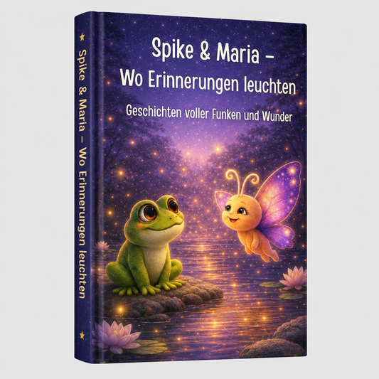 Kinderbuch Spike und Maria Wo Erinnerungen leuchten Buchcover von Tinasbuchwelten